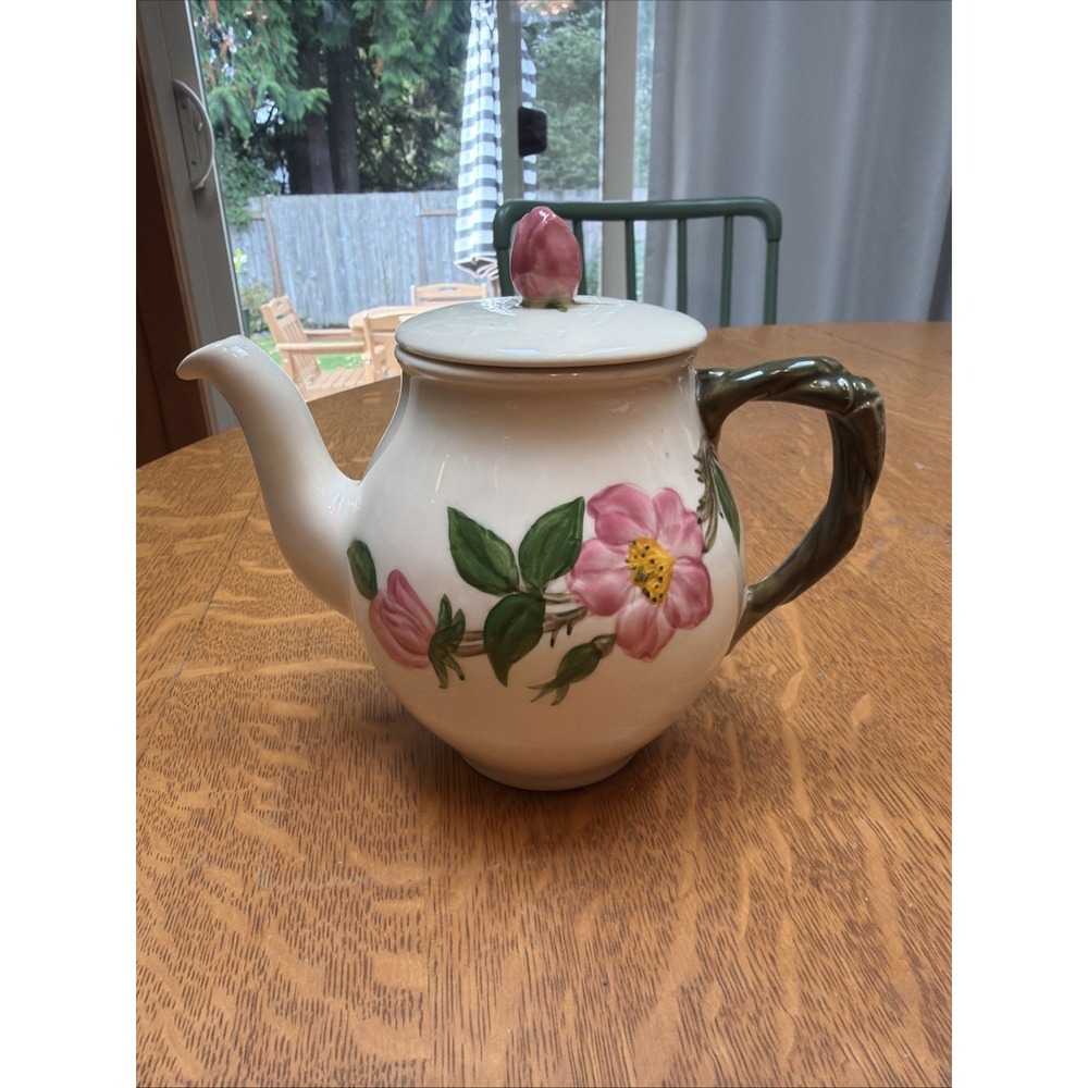 Vintage 1940's Franciscan Desert Rose Individual Tea/Coffee Pot & Lid 2.5 Cups
